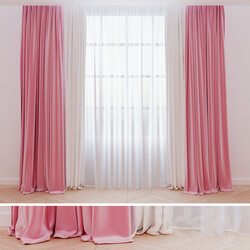 Curtains pink Pink velvet curtains 