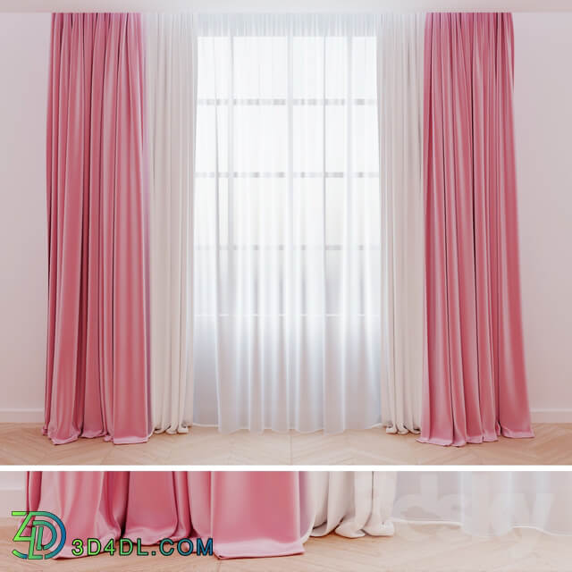 Curtains pink Pink velvet curtains