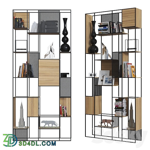 Shelving 008. Rack 3D Models