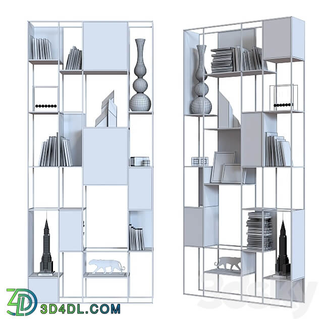 Shelving 008. Rack 3D Models