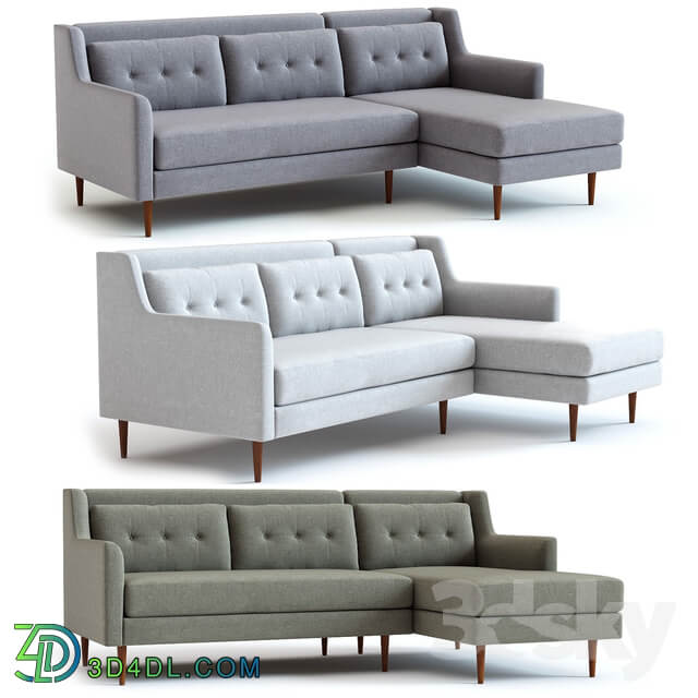 West Elm Crosby 2 Piece Sectional