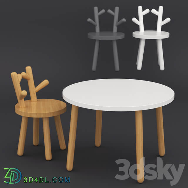 Table Chair Baby set 1