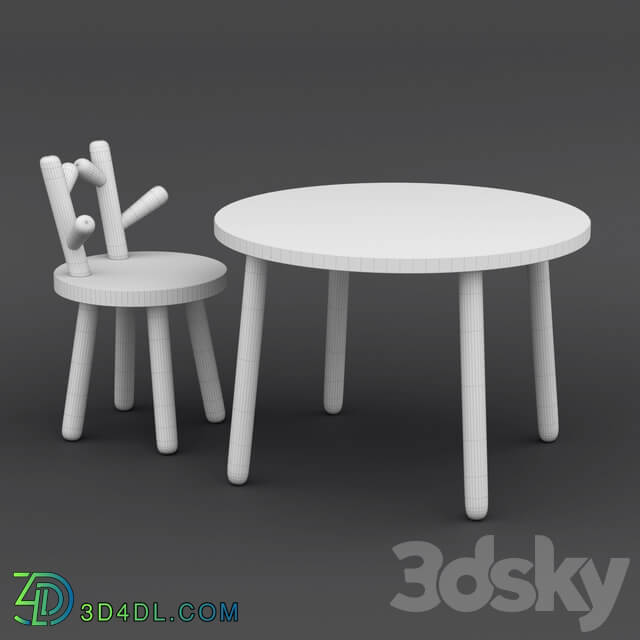 Table Chair Baby set 1