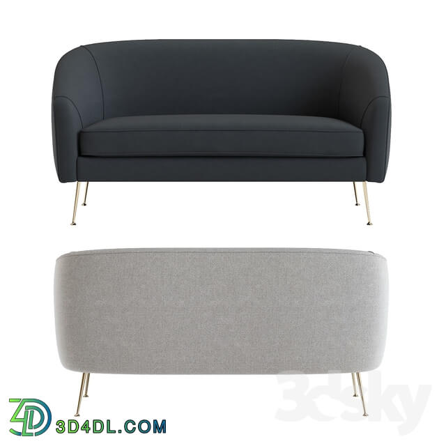 West elm stella loveseat