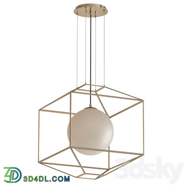 Silhouette 1 Light Gold Leaf Pendant Pendant light 3D Models