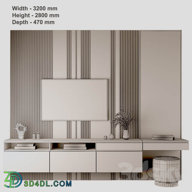 Furniture composition 56 3D Models
