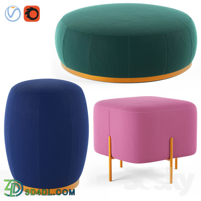 Loftdesigne poufs