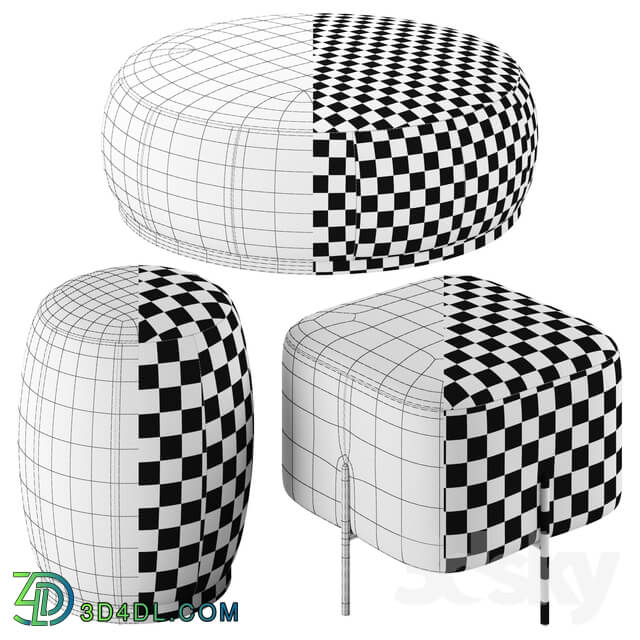 Loftdesigne poufs