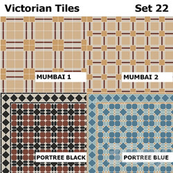 Topcer Victorian Tiles Set 22 