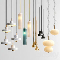 Four Hanging Lights 30 Exclusive Pendant light 3D Models 