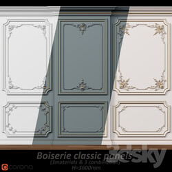 Wall molding 5. Boiserie classic panels 