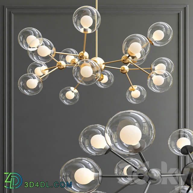 Kaver Shot Chandelier Pendant light 3D Models