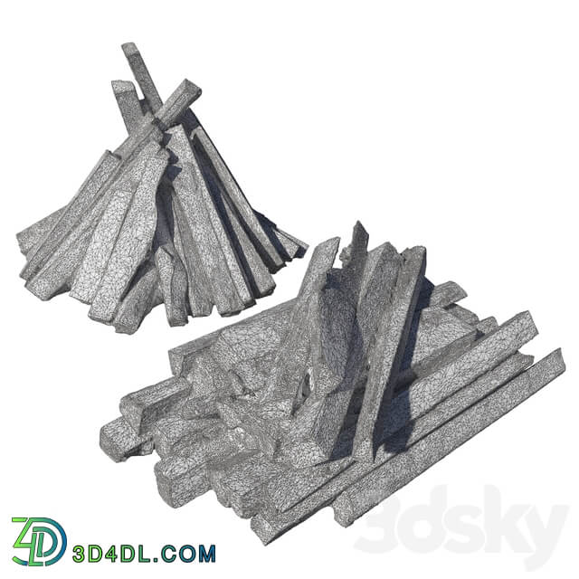 Firewood 3D Models