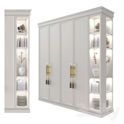 Wardrobe Display cabinets Cupboard with shelves 3 