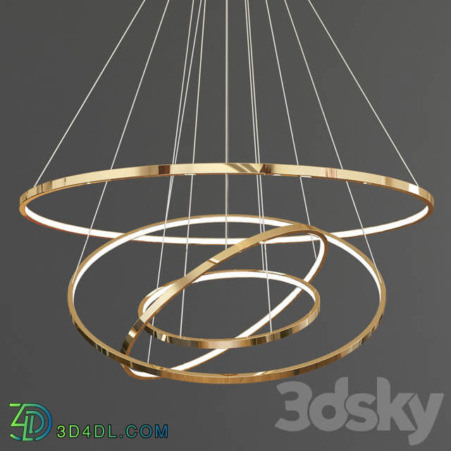 Four Exclusive Chandelier Collection 4 Pendant light 3D Models