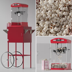 Throwback Movie Theater Popcorn Machine with Cart 