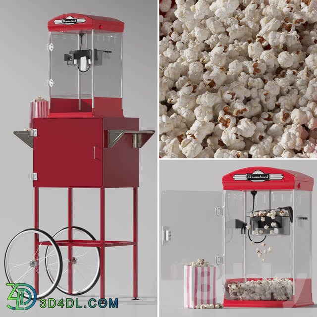 Throwback Movie Theater Popcorn Machine with Cart