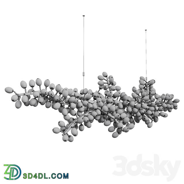 Hudson furniture HORIZONTAL VALIANT Chandelier Pendant light 3D Models