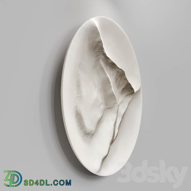 Round Wall panel FROM A MOUNTAIN STREAM Other decorative objects 3D Models