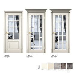 Laban Interior doors. Series Framing the F English Grille.  
