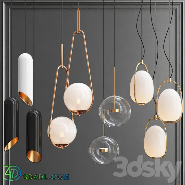 New Collection of Pendant Lights 10 Pendant light 3D Models