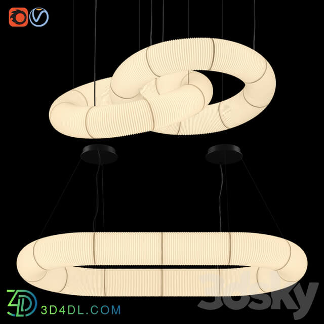 Tekio Circular Pendant light 3D Models