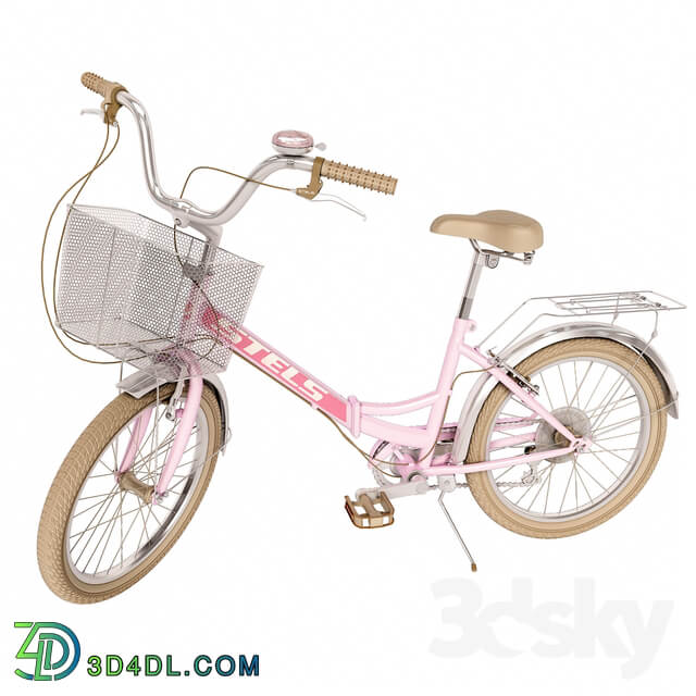 Pink folding bike Stels Pilot