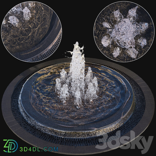 Large Water Fountains Other 3D Models
