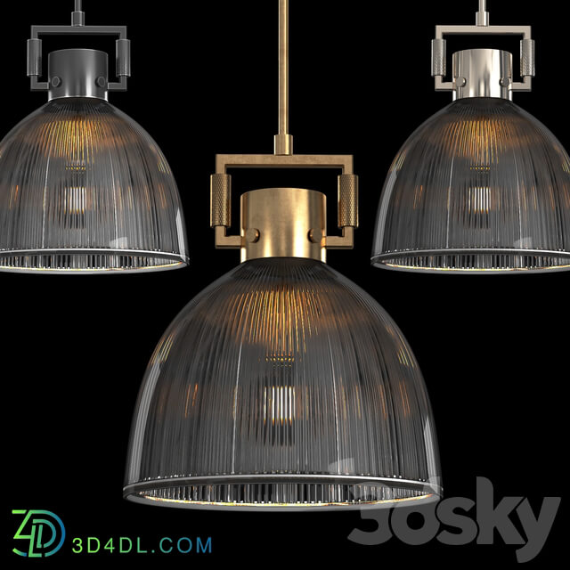 MACHINIST PRISMATIC CLOCHE PENDANT Pendant light 3D Models