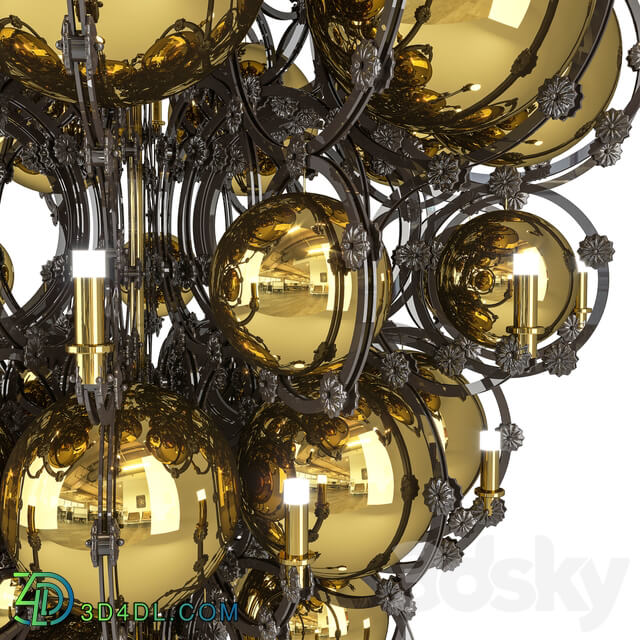 KING XL CHANDELIER Pendant light 3D Models