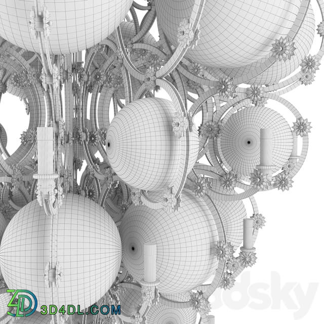 KING XL CHANDELIER Pendant light 3D Models