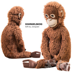 DJUNGELSKOG Soft toy orangutan Ikea soft toy DUNGELSKOGEN orangutan Ikea 