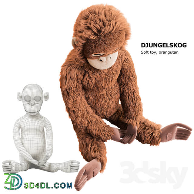 DJUNGELSKOG Soft toy orangutan Ikea soft toy DUNGELSKOGEN orangutan Ikea