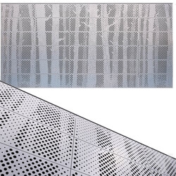 perforated metal panel N23 3D Models 