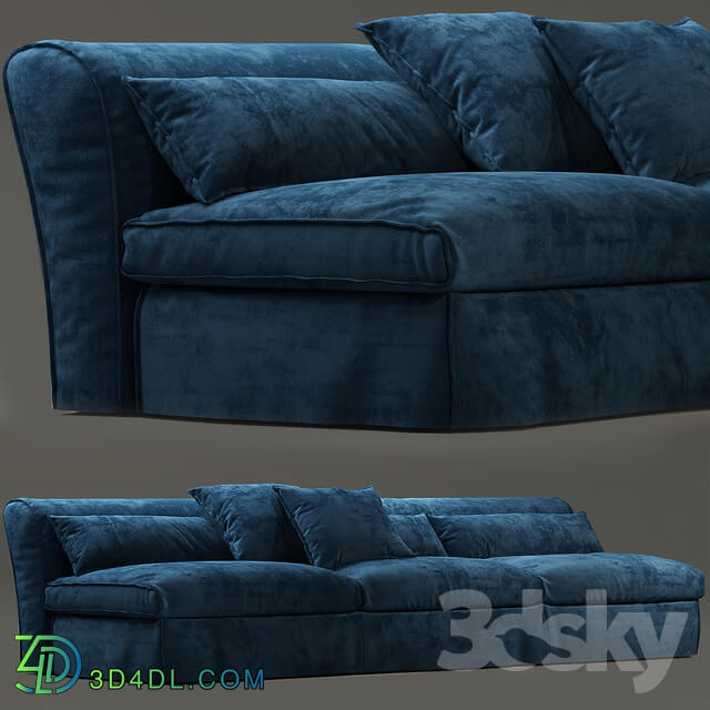 Sofa housse mono baxter