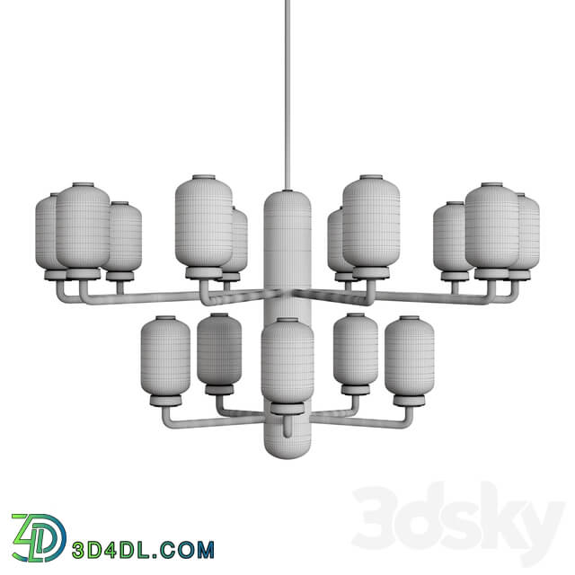 Amp chandelier Pendant light 3D Models