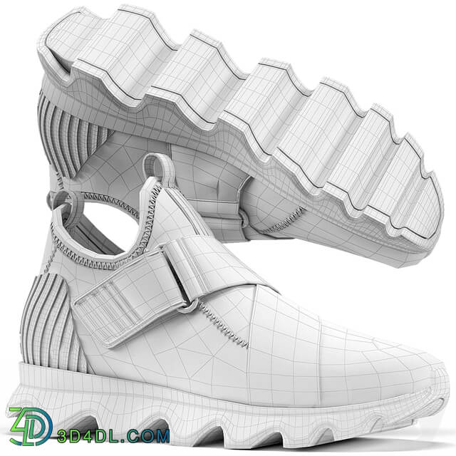 Sorel Kinetic Sneak Dove Footwear 3D Models