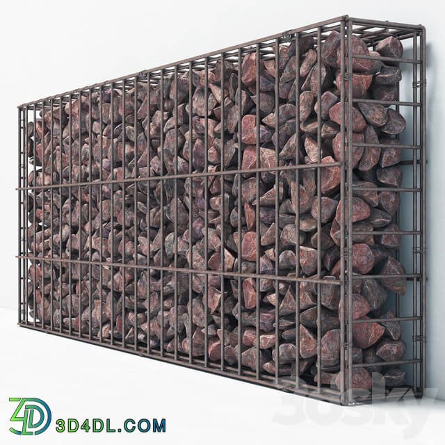 Gabion cage Gabion cage Fence 3D Models