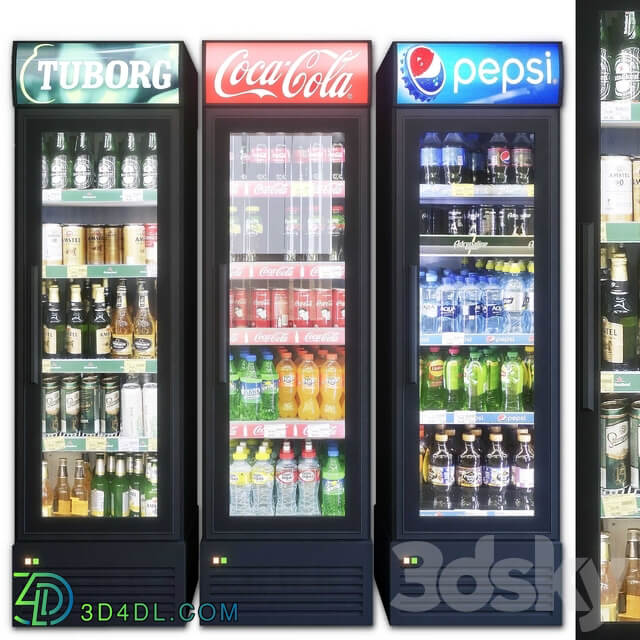 Showcase 002. Refrigerator 3D Models