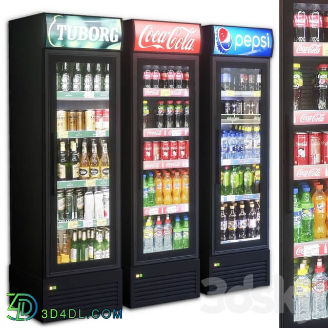 Showcase 002. Refrigerator 3D Models