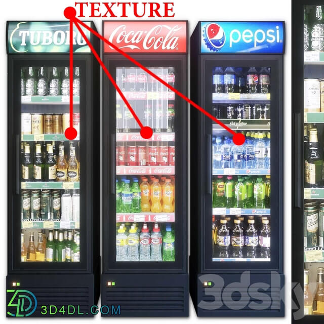 Showcase 002. Refrigerator 3D Models