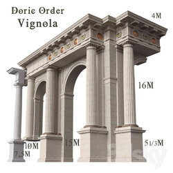 Other architectural elements Doric Order Vignola 