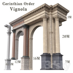 Other architectural elements Corinthian Order Vignola 