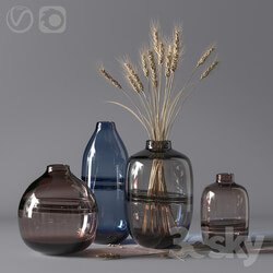 Minimalist Clear Glass Vase 