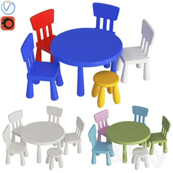 Table Chair Ikea mammut 
