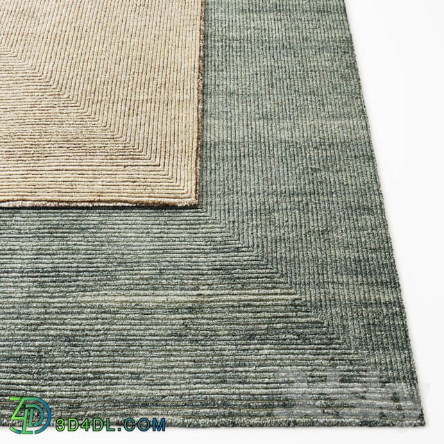 Ellipse Hand Knotted Wool Rug RH Collection