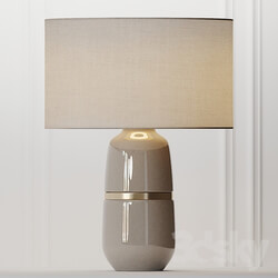 COX COX Banded Ceramic Table Lamp 