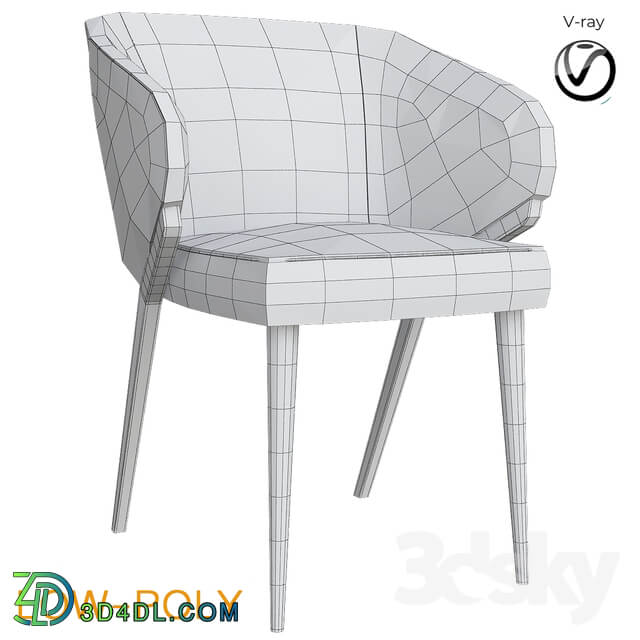 Bross Nora Dining Chair 1530 low poly 