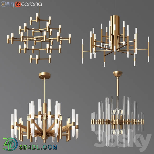 4 Celing Light Collection 05 Pendant light 3D Models