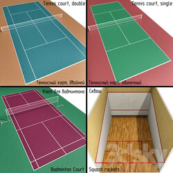 Court tennis badminton squash 